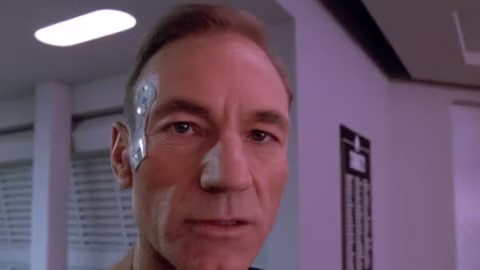 Picard hair Blank Meme Template