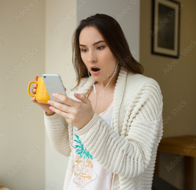 High Quality Shocked girl Blank Meme Template