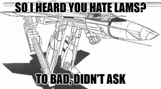 you hate LAMs? | SO I HEARD YOU HATE LAMS? TO BAD, DIDN'T ASK | image tagged in phx | made w/ Imgflip meme maker