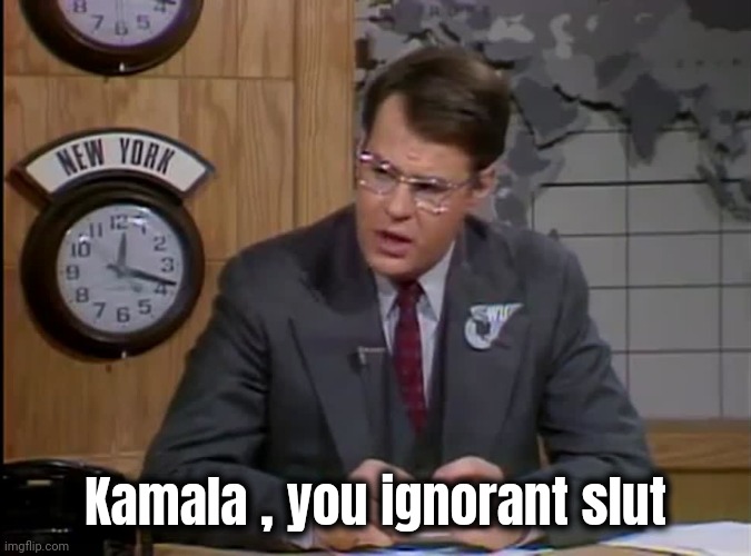 Dan Aykroyd SNL | Kamala , you ignorant slut | image tagged in dan aykroyd snl | made w/ Imgflip meme maker