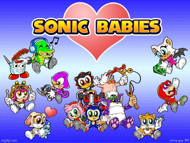 Posting every Sonic babies template until I’m banned | image tagged in sonic babies | made w/ Imgflip meme maker