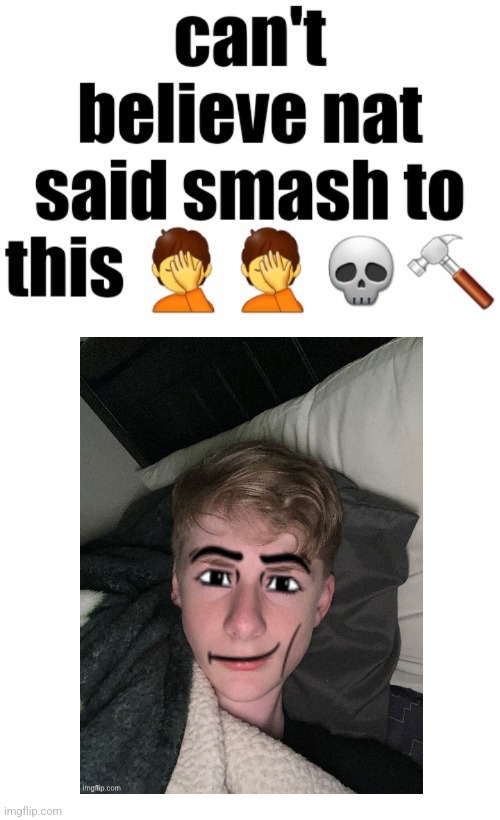 Who wouldn't tbh | image tagged in can t believe nat said smash to this | made w/ Imgflip meme maker