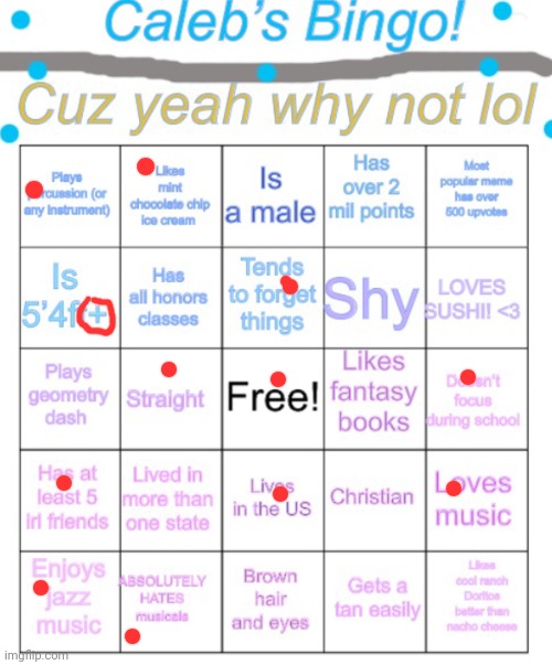 Caleb’s bingo | image tagged in caleb s bingo | made w/ Imgflip meme maker