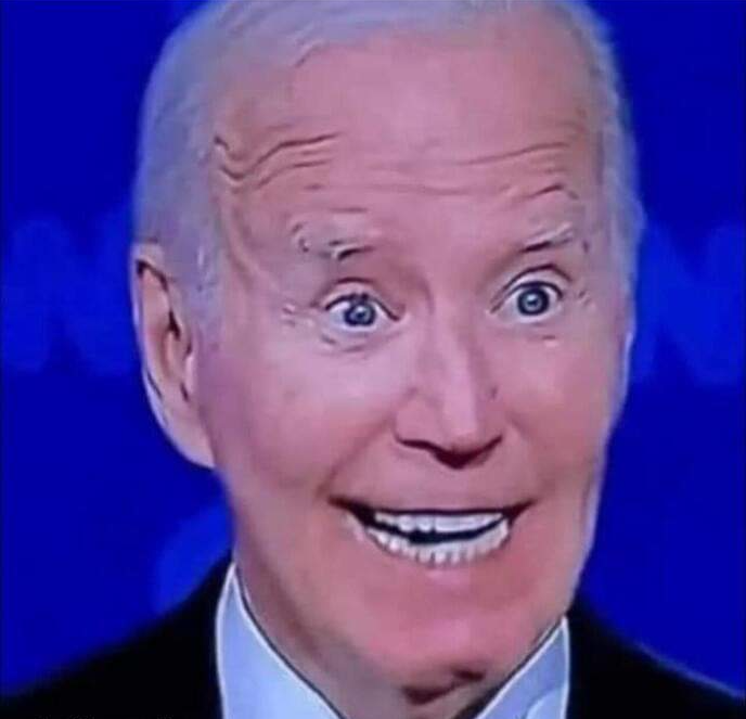 Joe Biden startled Blank Meme Template