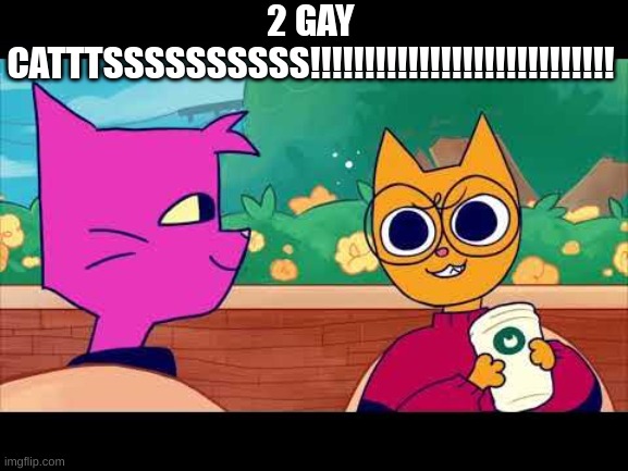 2 GAY CATSSSSSSSSS!!!!!!!!!!!!!!!!! | 2 GAY CATTTSSSSSSSSSS!!!!!!!!!!!!!!!!!!!!!!!!!!!! | made w/ Imgflip meme maker