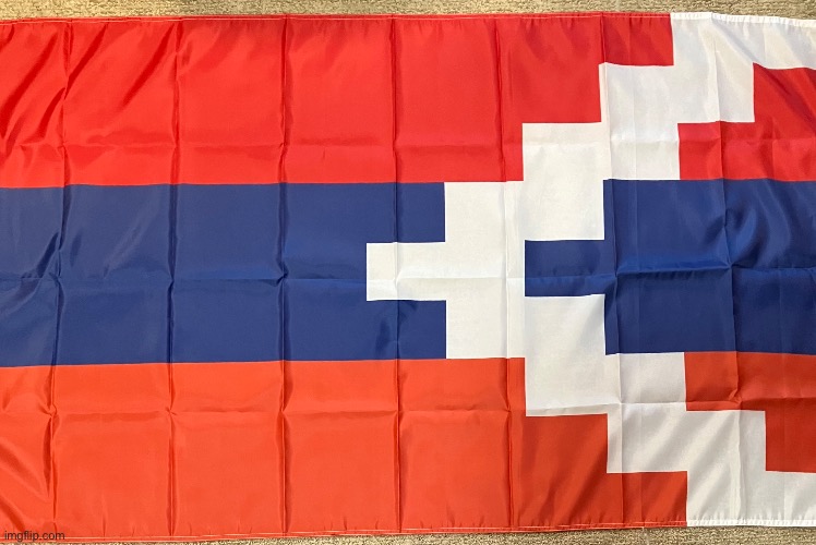 My Artsakh flag | image tagged in flag | made w/ Imgflip meme maker