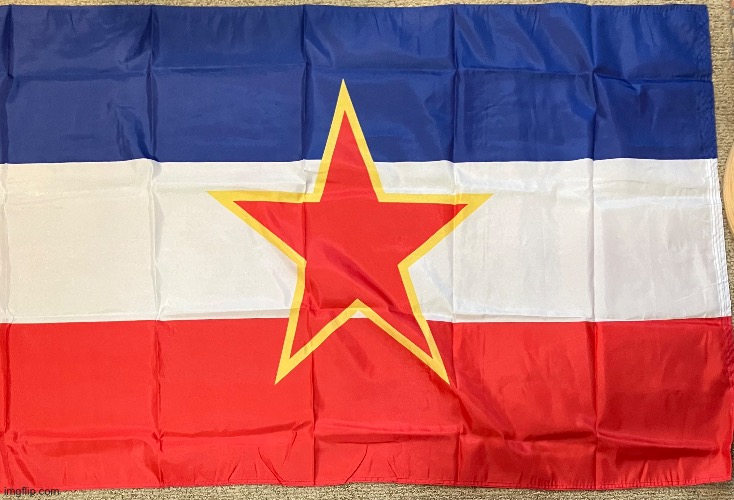 My Yugoslavia flag | image tagged in flag,europe | made w/ Imgflip meme maker