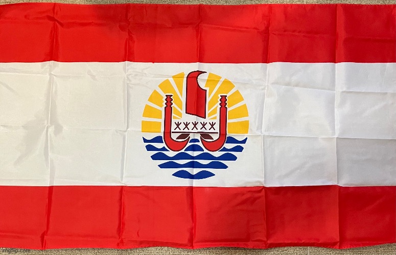 My French Polynesia flag | image tagged in flag,pacific | made w/ Imgflip meme maker