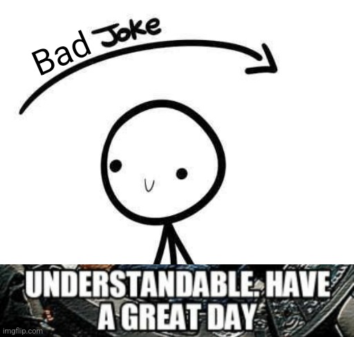 the joke and you | Bad | image tagged in the joke and you | made w/ Imgflip meme maker