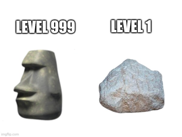 LEVEL 999; LEVEL 1 | made w/ Imgflip meme maker