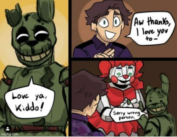 That looks like it hurt (A FNAF Meme a Day: Day 66) | image tagged in fnaf,a fnaf meme a day | made w/ Imgflip meme maker