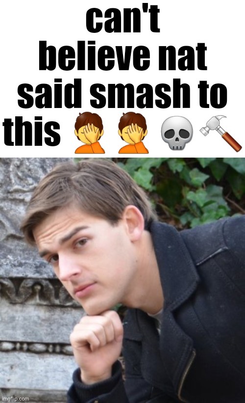 image tagged in can't believe nat said smash to this,matpat | made w/ Imgflip meme maker
