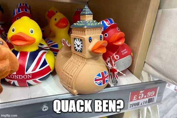 Souvenir | QUACK BEN? | image tagged in ducks | made w/ Imgflip meme maker