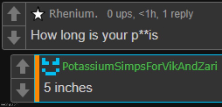 POTASSIUM COCK SIZE REVEAL YALL | made w/ Imgflip meme maker