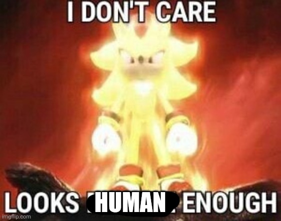 idc looks female enough | HUMAN | image tagged in idc looks female enough | made w/ Imgflip meme maker