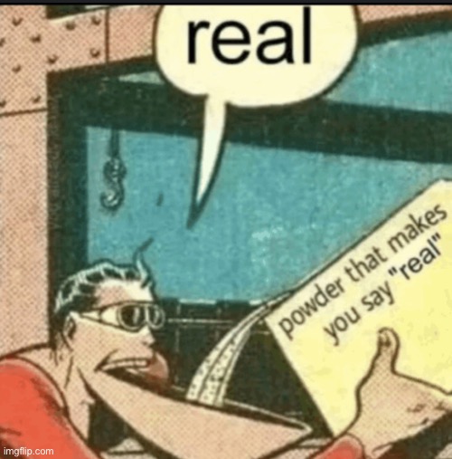 Real | image tagged in real | made w/ Imgflip meme maker