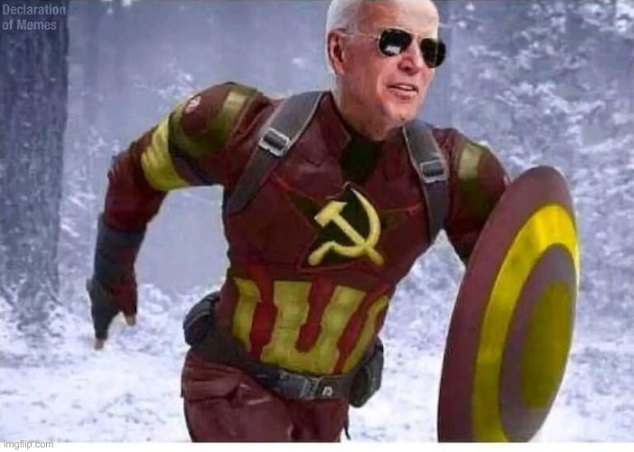 Joe Biden Captain Communism | image tagged in joe biden captain communism | made w/ Imgflip meme maker