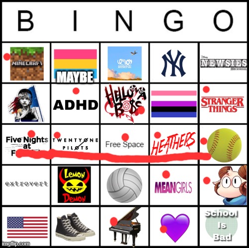Gay bingo | MAYBE | image tagged in gay bingo | made w/ Imgflip meme maker