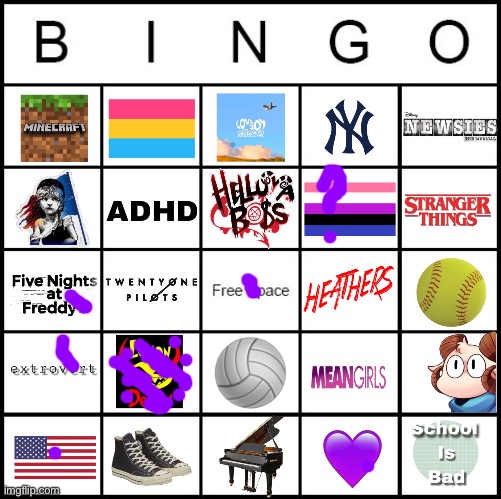 u can tell this is old my god | image tagged in gay bingo | made w/ Imgflip meme maker