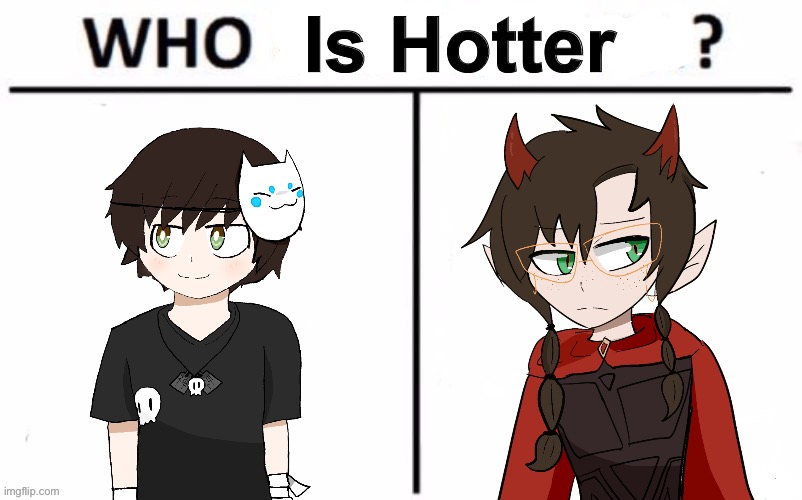 Who is Hotter | image tagged in who is hotter | made w/ Imgflip meme maker