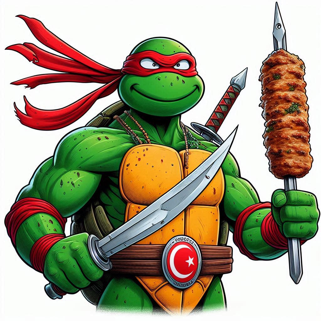 Turkish ninja turtle Blank Meme Template