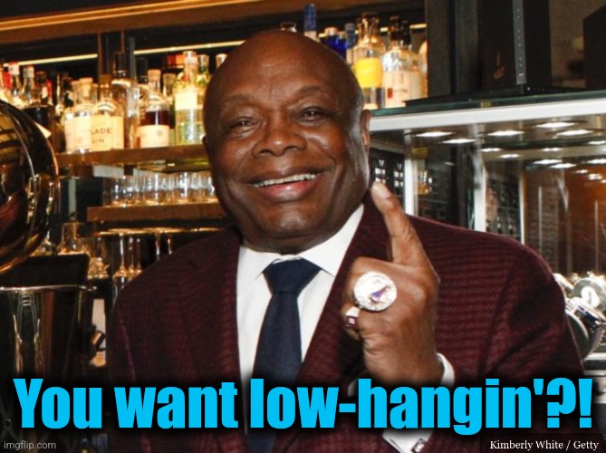 Willie Brown | You want low-hangin'?! | image tagged in willie brown | made w/ Imgflip meme maker