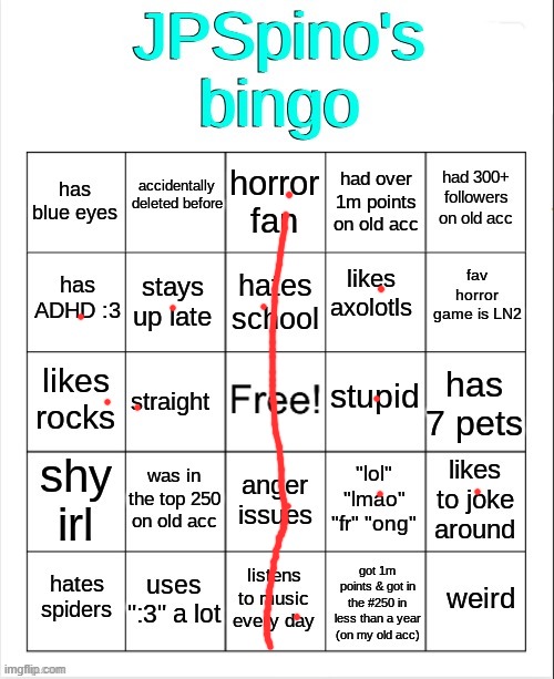 image tagged in jpspino's new bingo | made w/ Imgflip meme maker