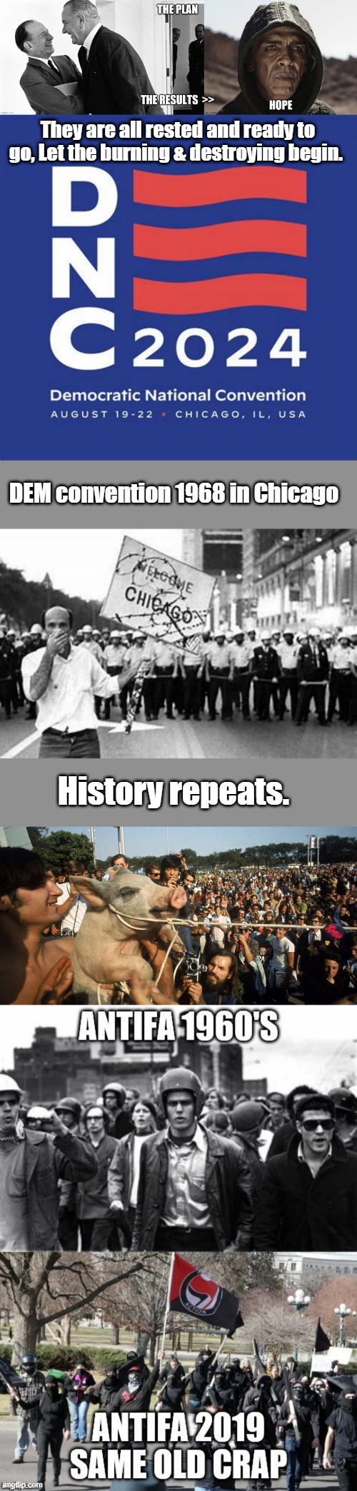 They are not hard to figure out, if they lose MSM protection they are finished. In 68 they hated "THE MAN"now they are "The Man" | They are all rested and ready to go, Let the burning & destroying begin. DEM convention 1968 in Chicago; History repeats. | made w/ Imgflip meme maker