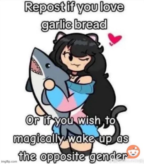 I’m not trans… but like, it’d be cool if I was a girl (and garlic bread is good too) | made w/ Imgflip meme maker