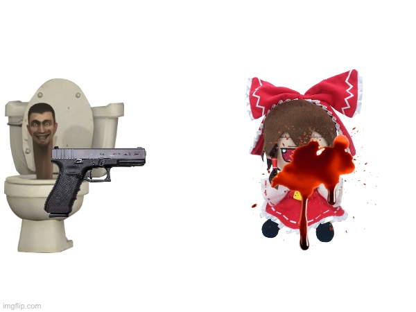 Skibidi kills reimu | made w/ Imgflip meme maker