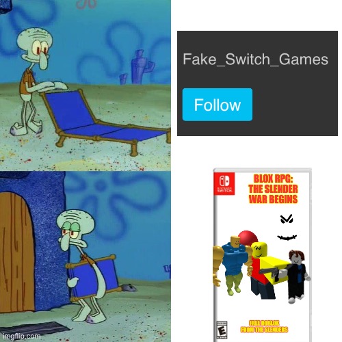 You could make some genuinely cool game box concepts but that’s the average post there | image tagged in squidward chair | made w/ Imgflip meme maker