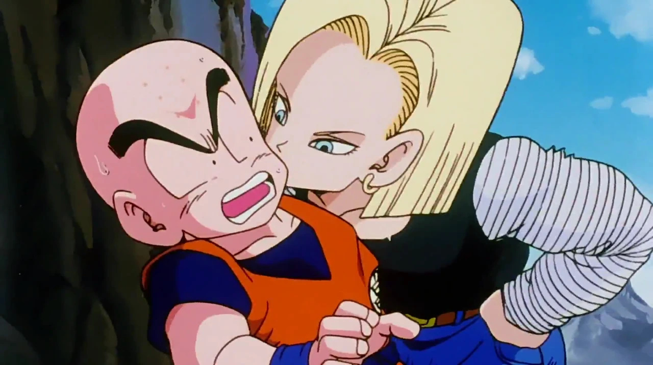 krillin gets the girl Blank Meme Template