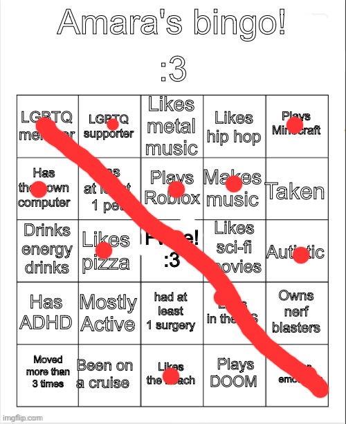 Epixz | image tagged in amara's bingo | made w/ Imgflip meme maker