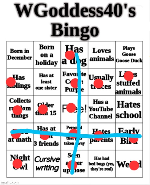 You don't deserve a good title | image tagged in wgoddess's bingo | made w/ Imgflip meme maker