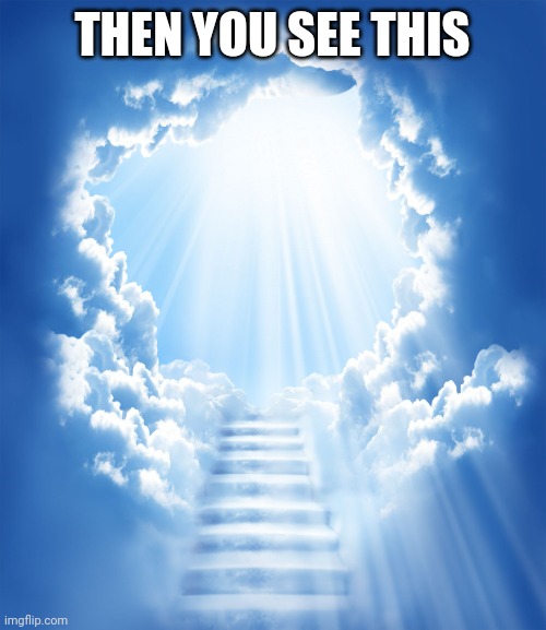 Heaven | THEN YOU SEE THIS | image tagged in heaven | made w/ Imgflip meme maker