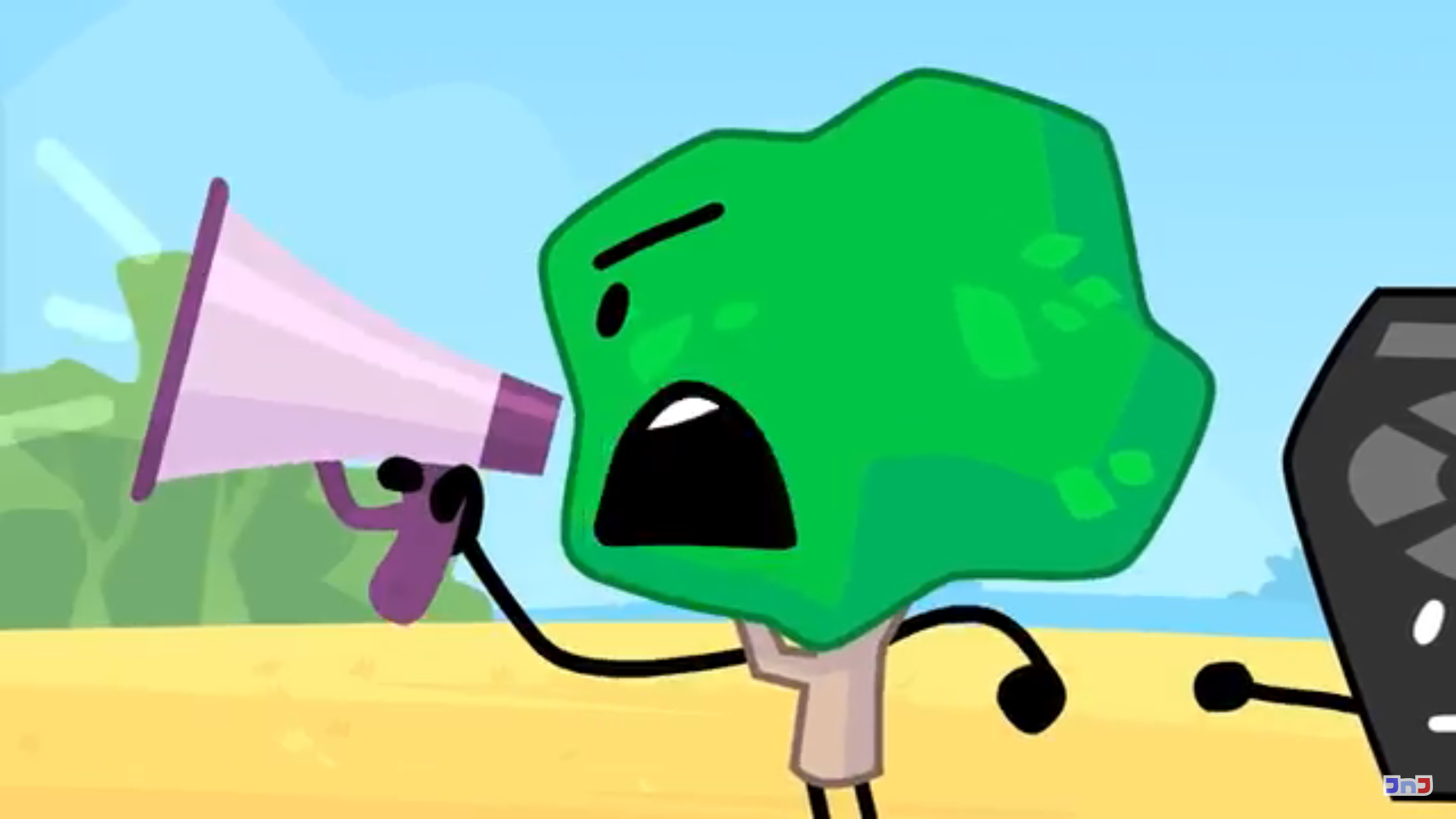 High Quality Tree yelling into a megaphone Blank Meme Template