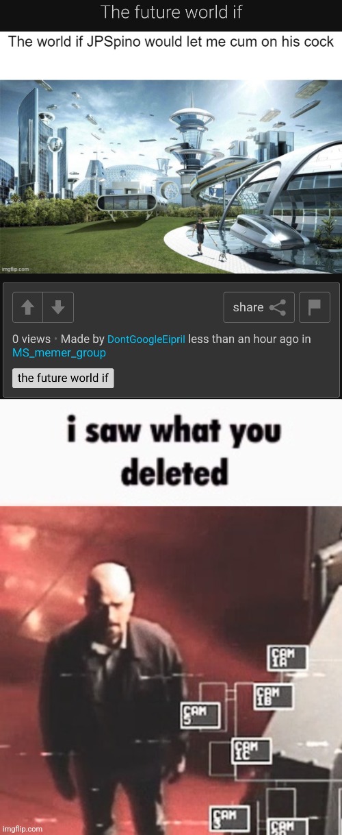 image tagged in i saw what you deleted | made w/ Imgflip meme maker