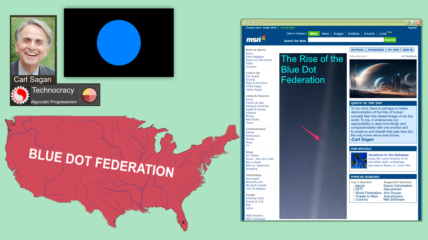 TotA HoI4 Carl Sagan's Blue Dot Federation (United States) Blank Meme Template