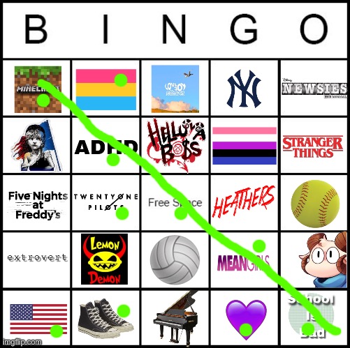 emo homo at your service | image tagged in gay bingo | made w/ Imgflip meme maker