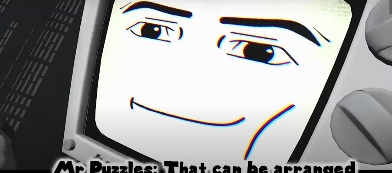 Mr. Puzzles Man-Face Blank Meme Template