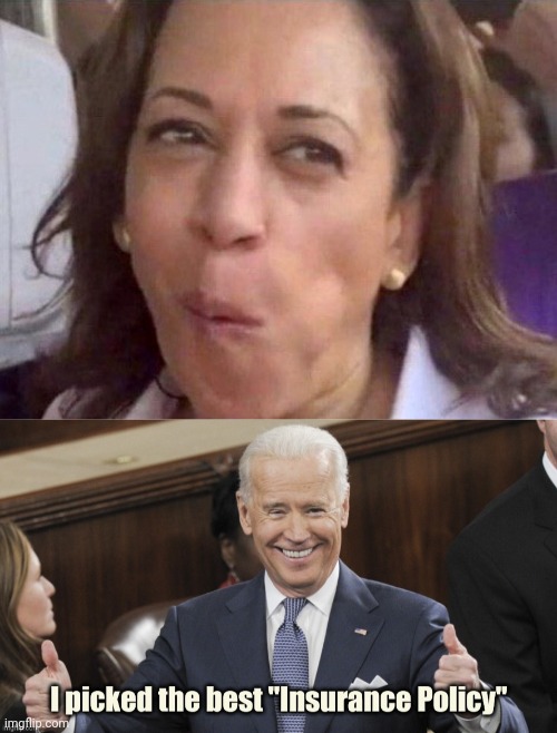 The Only Thing He Did Right | image tagged in kamala harris,incompetent,diversity hire,vice president,politicians suck | made w/ Imgflip meme maker