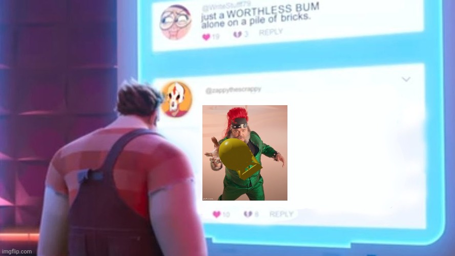 Wreck-It Ralph comment template | image tagged in wreck-it ralph comment template | made w/ Imgflip meme maker