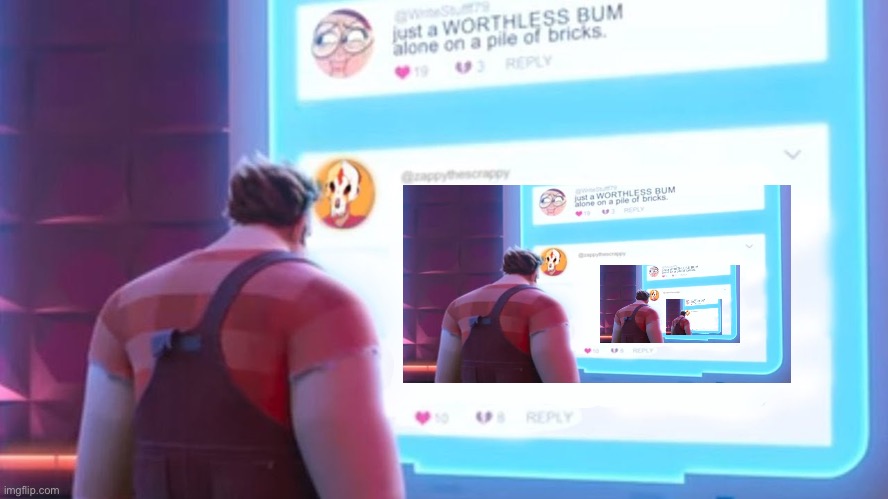 I cant make it any smaller :( | image tagged in wreck-it ralph comment template | made w/ Imgflip meme maker