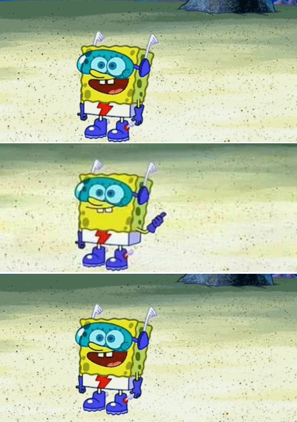 "Want to see me do it again" Spongebob Blank Meme Template