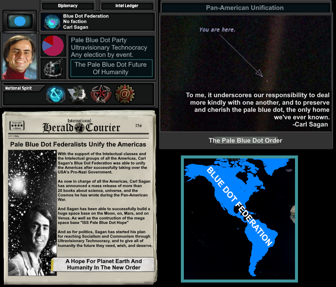 HoI4 TNO Carl Sagan's Blue Dot Federation Blank Meme Template