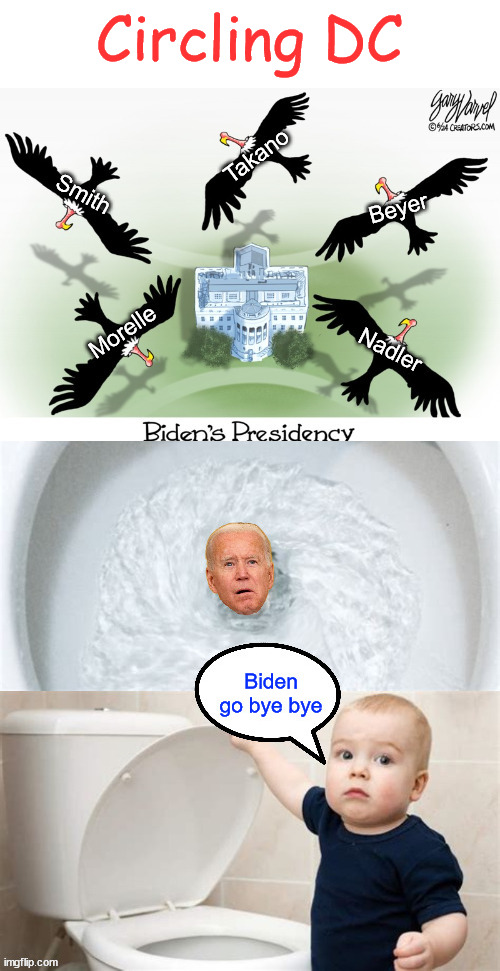 Down the drain he goes... | Circling DC | image tagged in down the drain he goes | made w/ Imgflip meme maker