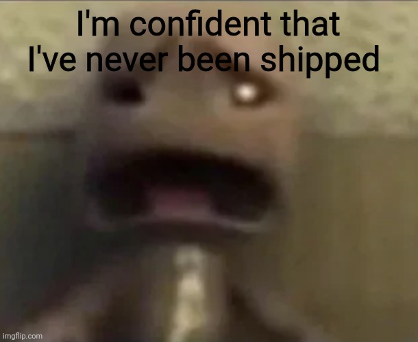 Sackboy happy | I'm confident that I've never been shipped | image tagged in sackboy sad | made w/ Imgflip meme maker