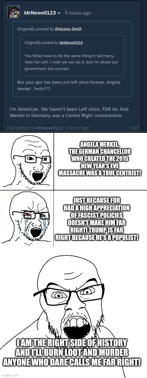 Image tagged in soyboy reaction mad cry,angry soyboy