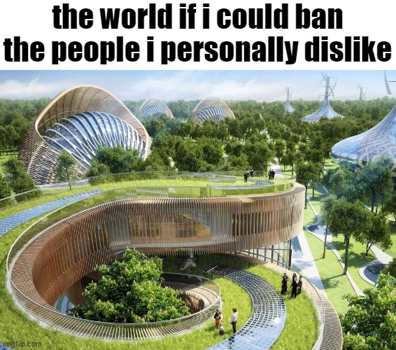 - | the world if i could ban the people i personally dislike | made w/ Imgflip meme maker