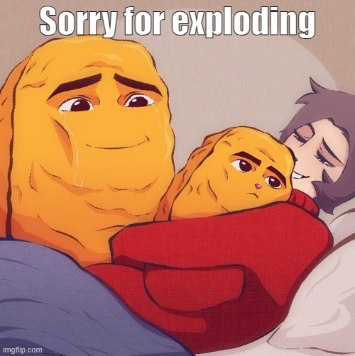 Sorry for exploding | made w/ Imgflip meme maker